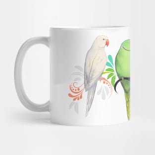 Indian Ringneck Parrots Mug